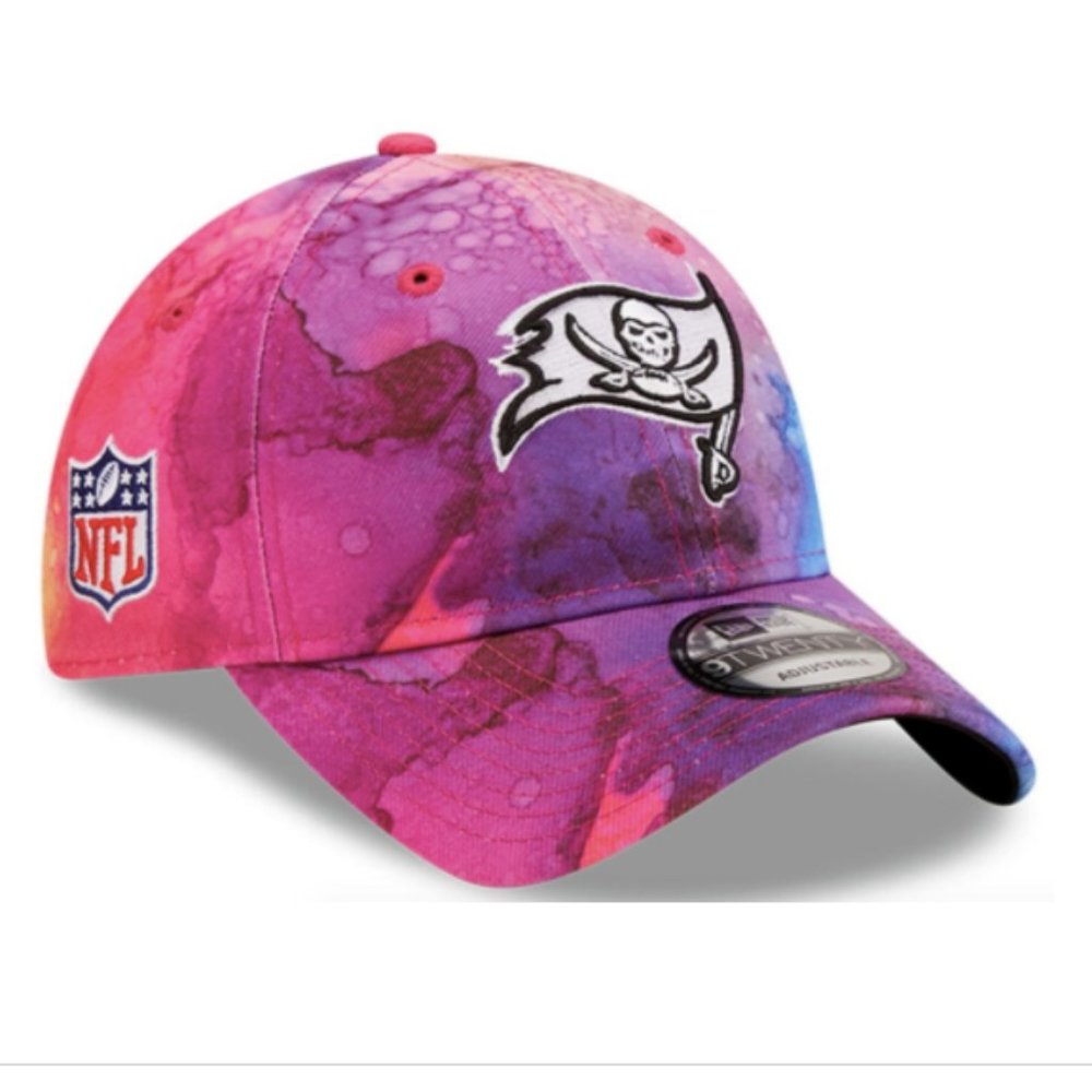 🚫SOLD💰New Women's New Era Pink Tampa Bay Buccaneers 2022 NFL Crucial Catch